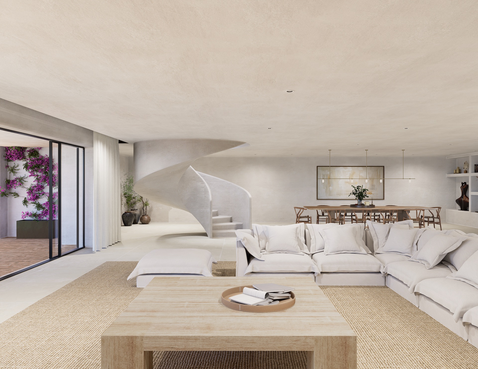 Resa Estates Ibiza for sale te koop can Furnet zicht op zee te koop living 3.jpeg